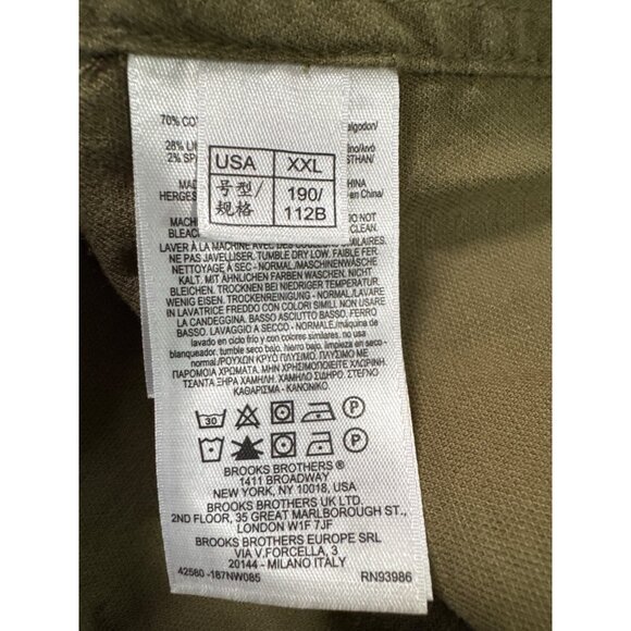 Brooks Brothers Mens Olive Green Cotton Field Jacket Size XXL Casual & Versatile - Picture 8 of 10